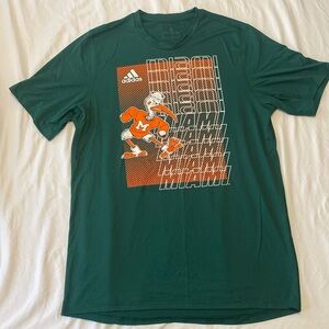 Large Tall Miami hurricanes shirt